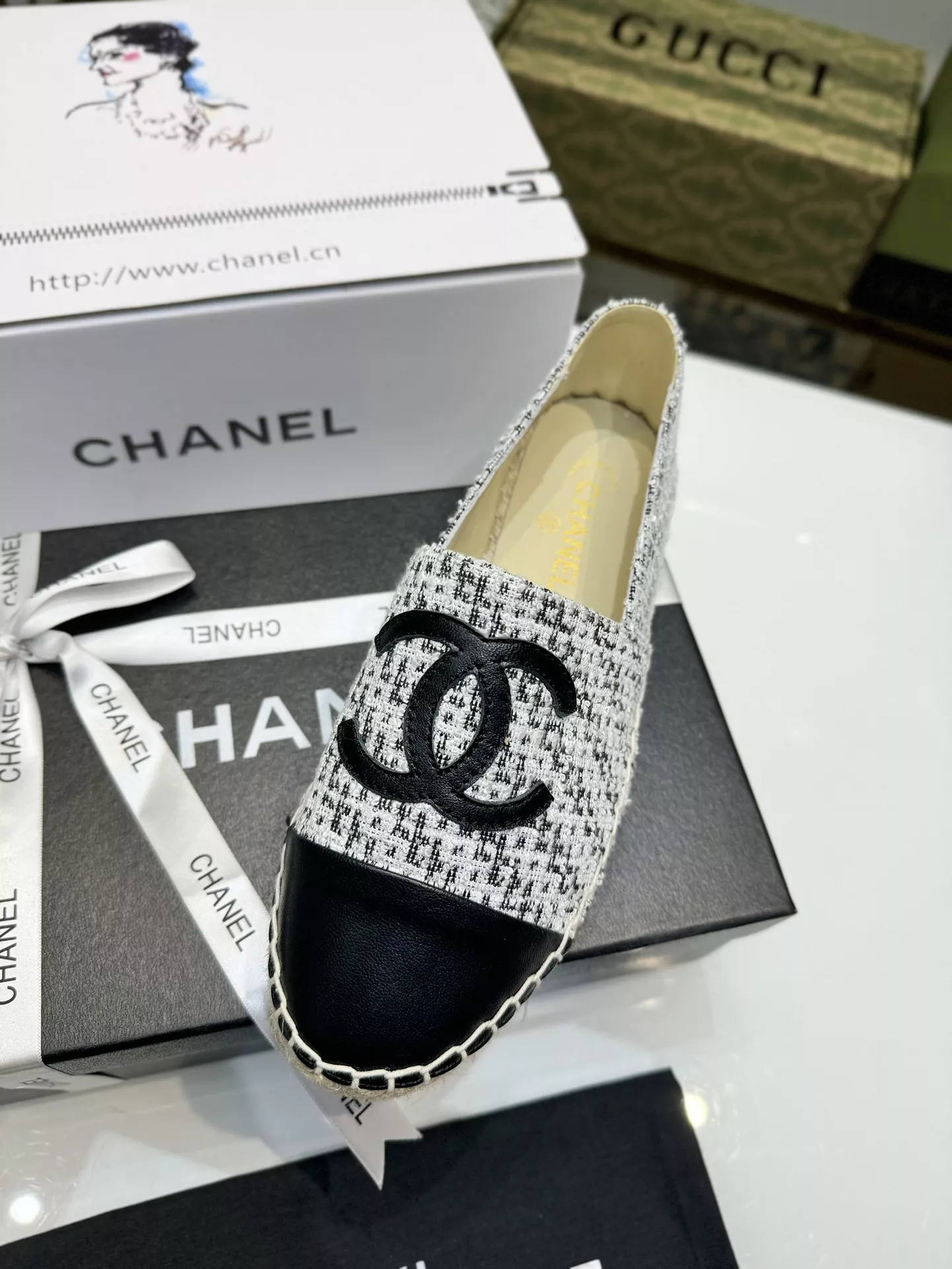 chanel flat chaussures pour femme s_12761a32